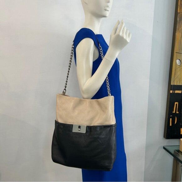 Adolpho Dominguez Large Leather Shoulder Bag - Picture 3 of 15